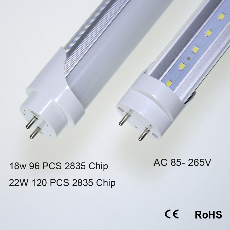 LED Tube Light Intelligent Microwave Sensor 36W Warehouse Garage Lamp 150CM Dual-End Powered Tube Lamp Fluorescent