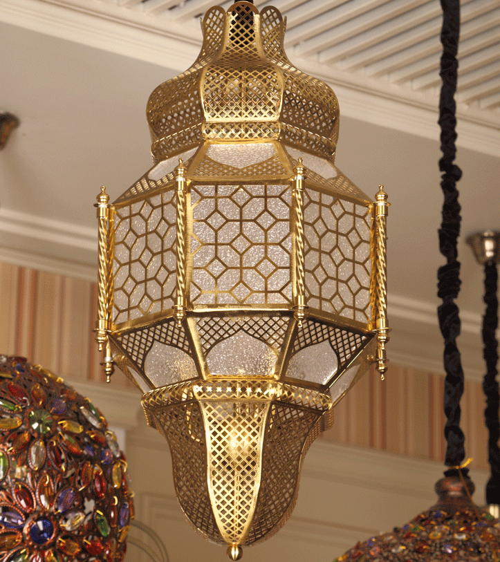 Morocco Lighting Arabian Chandeliers Muslim Style Hotel Ceiling Lights Villa Arabic Calligraphy Art Hanging Lamps