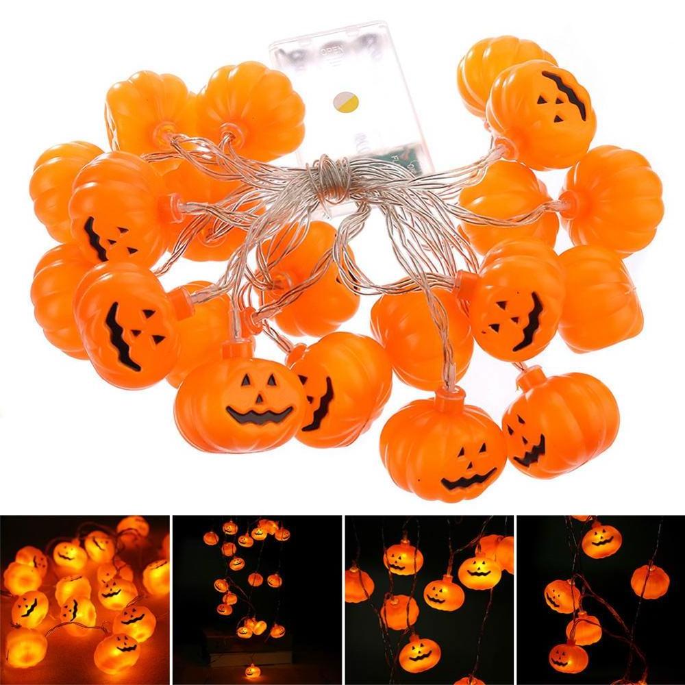 Halloween String Lights 3D Pumpkin Lantern Landscape Twinkle Light Decorative Fairy Lamp Party Holiday Lighting