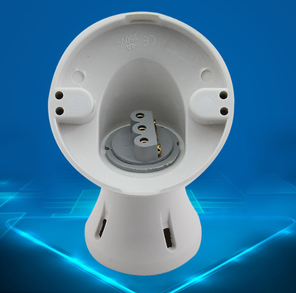 Slanting Lamp Holder Socket Light e26 e27 Angle Light Fitting Bayonet Batten White Ceiling Lamp Holder B22 Converter