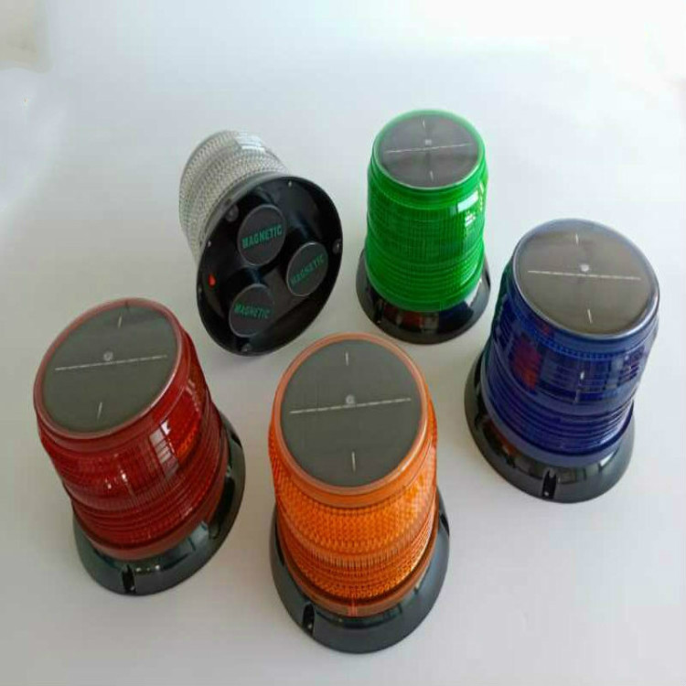 Solar Warning Lights Alternate Flashing Red Signal Indicator Magnetic Strobe Light Vehicle Car Megnetic Beacon Lamp