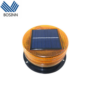 Solar Warning Lights Alternate Flashing Red Signal Indicator Magnetic Strobe Light Vehicle Car Megnetic Beacon Lamp