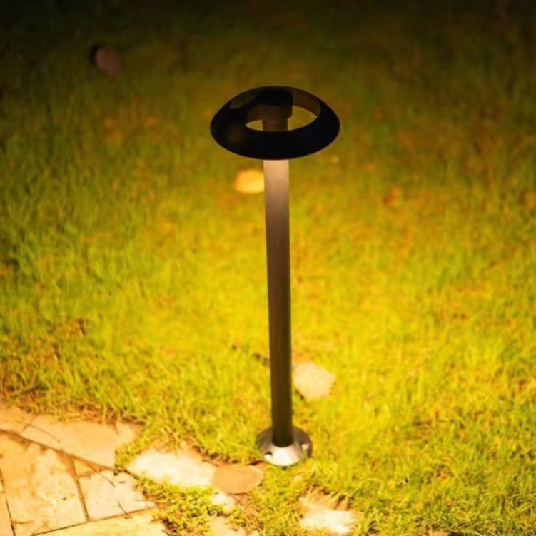 Patio Bollard Lamp Decorative Park Lawn Light Wood Umbrella Pillar Lights Garden Wooden Lantern Landscape Lighting