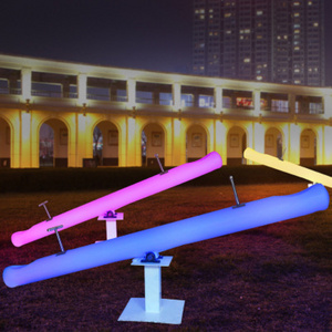 Light Up Seesaw Garden Park Mall Plaza Recreation Playground Equipment RGBW Color Changing Teeterboard Swing