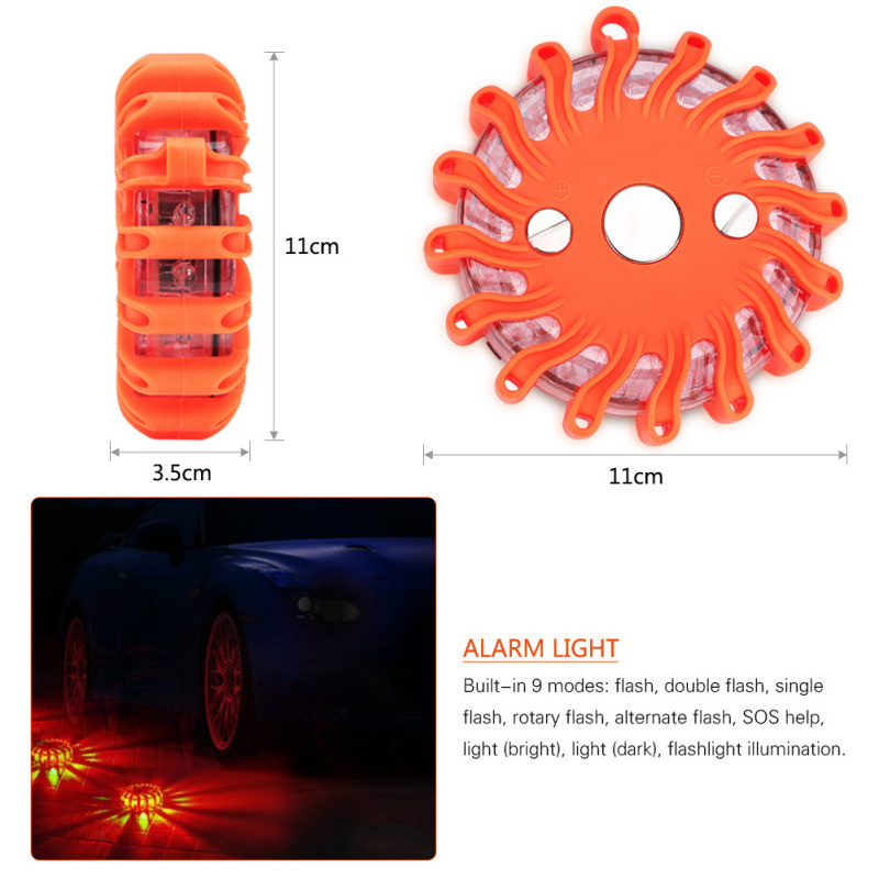 Car Emergency Lamp Magnetic Base Strobe Install On Car Bracket Iron Tower Warning Light Garage Repair Working Lights