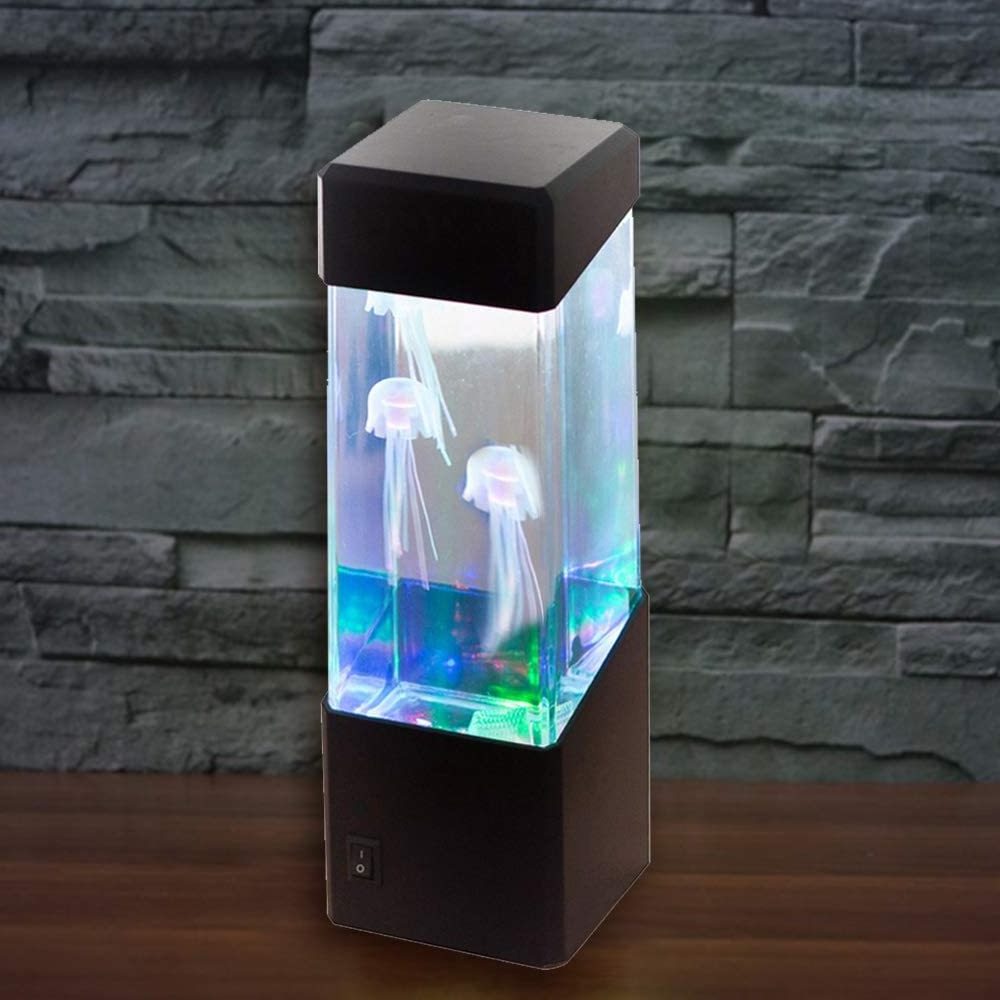 Swim Jellyfish Lamp Tank Aquarium Novelty Lava Light Luminaria Night Lights Decorative Living Room Mood Lamps