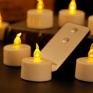 Led Flameless Flickering Votive Tea Lights Candles Battery Powered Night Lamp Bulk for Wedding Party Decorations