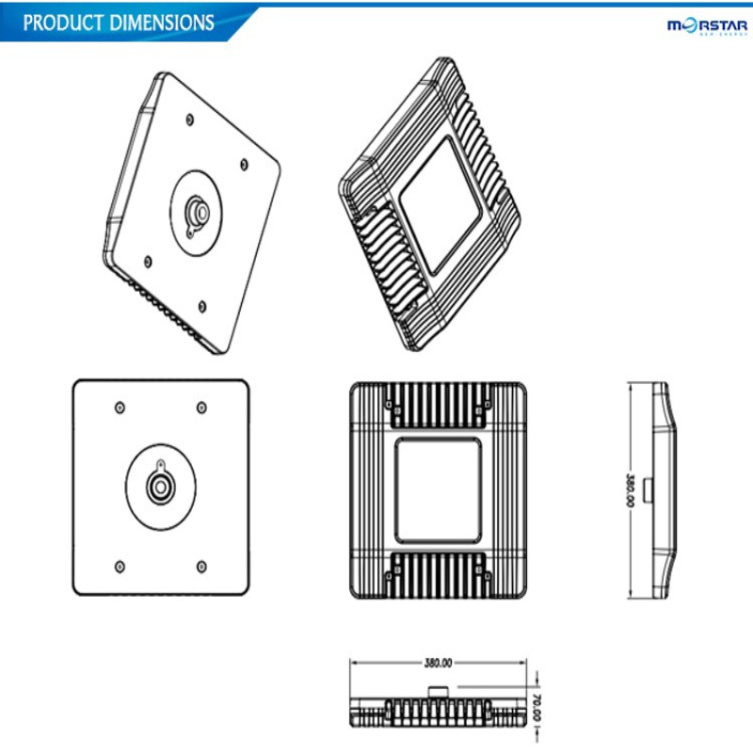 LED Canopy Lights Die Cast Aluminum Direct Mount Parking Garage Gas Station Ceiling Lamps Waterproof 200W Canopy Lamp