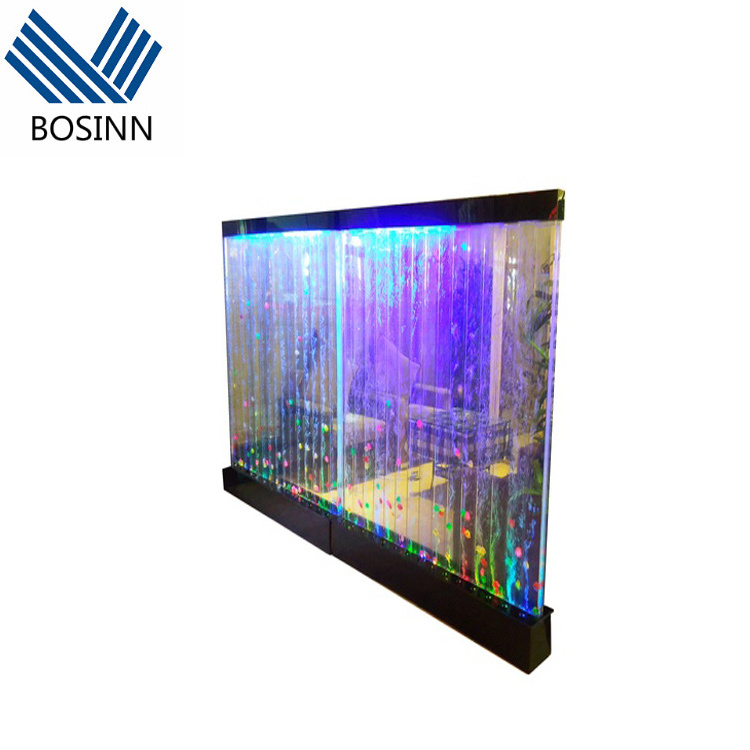 Water Fountain Dynamic Scenery Waterfall Curtain Decorative Bar Restaurant Wall Screen Dancing Water Bubble