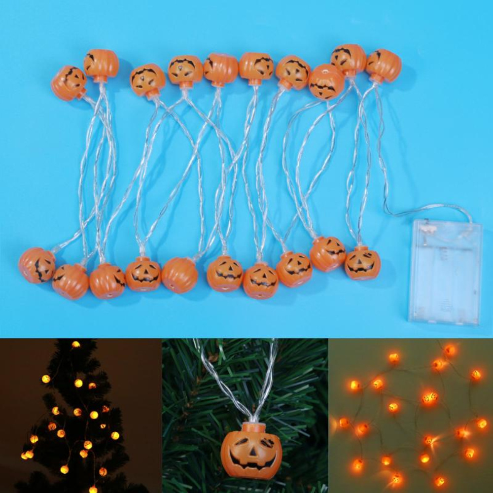 Halloween String Lights 3D Pumpkin Lantern Landscape Twinkle Light Decorative Fairy Lamp Party Holiday Lighting