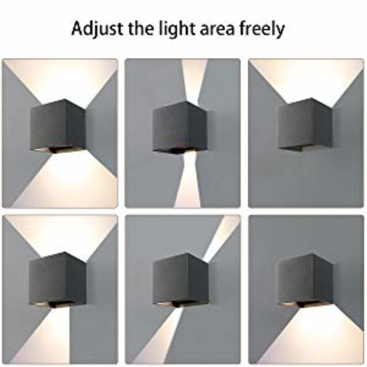 Living Room Wall Lamp Decorative Cuboid Wall Light Hotel Porch Up Down Lighting Landscape 6W/12W Corridor Lights