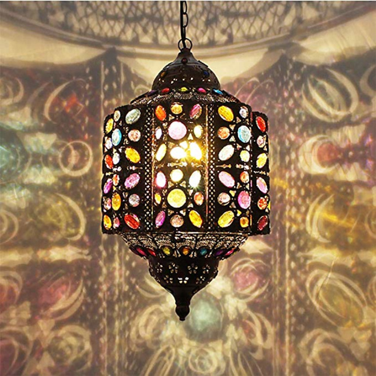 Muslim Pendant Lamp Decoration Mosque Church Ceiling Arabic Moroccan Exotic Lighting Hotel Elegant Hanging Lights