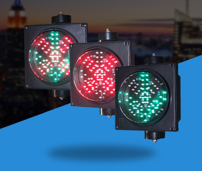 Red Cross Green Arrow Signal Lamp Semaphore Traffic Light parking lot zebra crossing indicator light