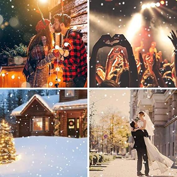 Park Snowfall Light Landscape Christmas Snow Falling Projection Lamp Decoration Patio Party Holiday Night Lamp