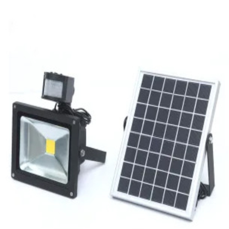 Garden Solar Wall Light 50W Rechargeable Flood Lights with 3 Meters Cable Wire PIR Sensor Solar Panel Spotlight