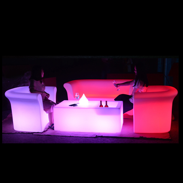 Luminous Chair Fat Sofa Leisure Stool Forum Bar Night Lamp Decoration Club Stool Lighting Furniture Rgb Leisure Sofa