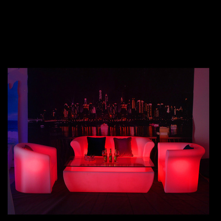 Luminous Chair Fat Sofa Leisure Stool Forum Bar Night Lamp Decoration Club Stool Lighting Furniture Rgb Leisure Sofa