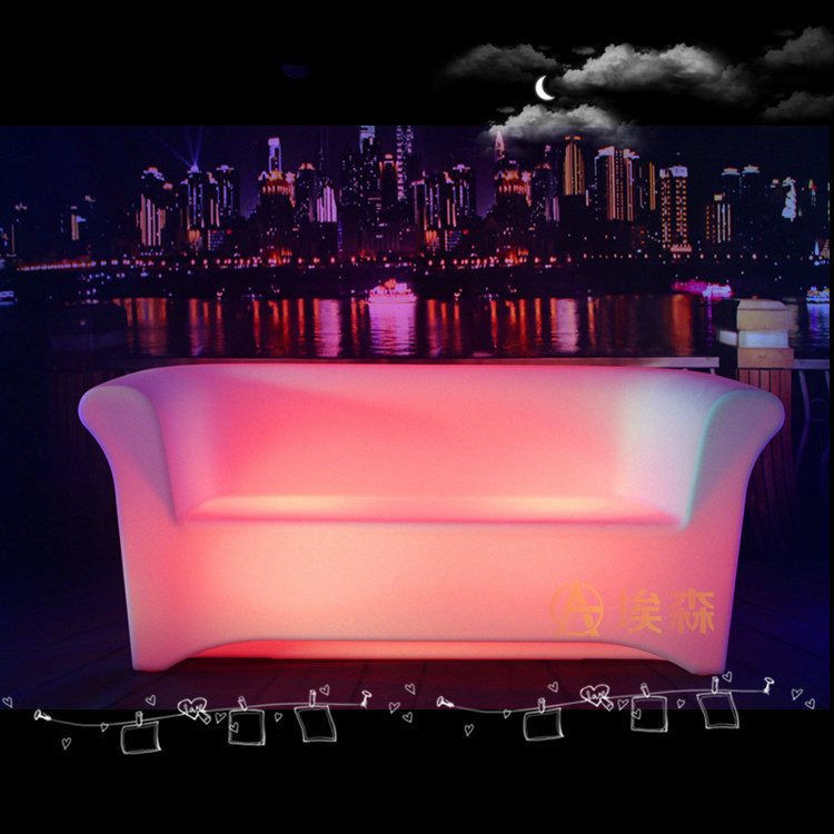 Luminous Chair Fat Sofa Leisure Stool Forum Bar Night Lamp Decoration Club Stool Lighting Furniture Rgb Leisure Sofa