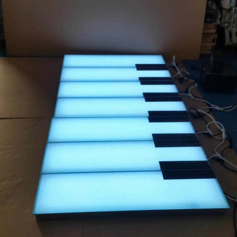 Tile Lamp Induction Foot Pedal Ground Piano Keys Tile Landscape Lighting Stair Step Light Stage Piano Brick Lights