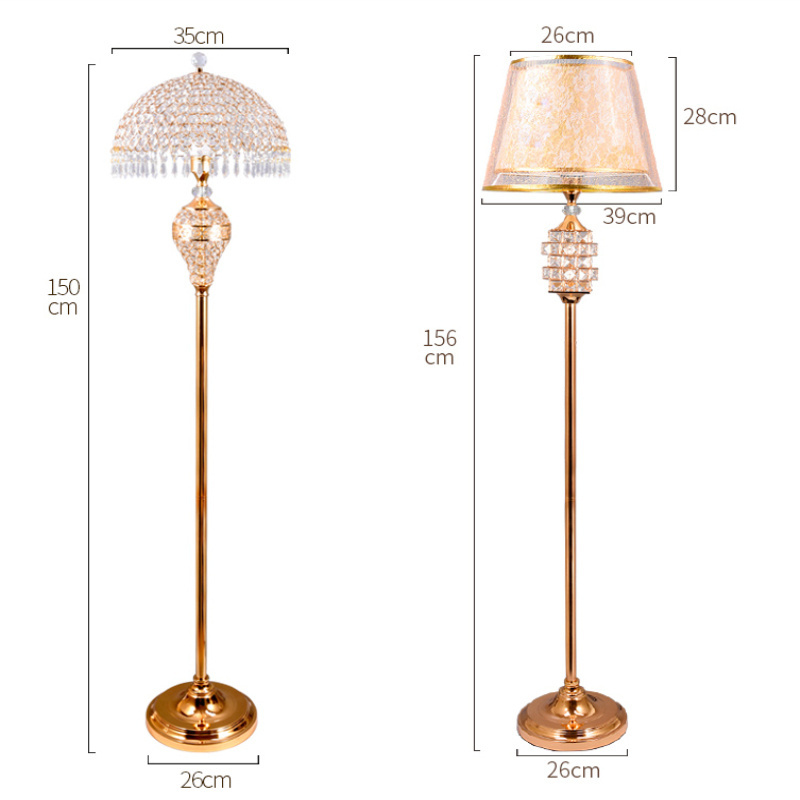 Metal Art Lamp Glitter Chrome Plated Lampshade Elegant Floor Lights Decorative Hotel Hall Floor Lamps