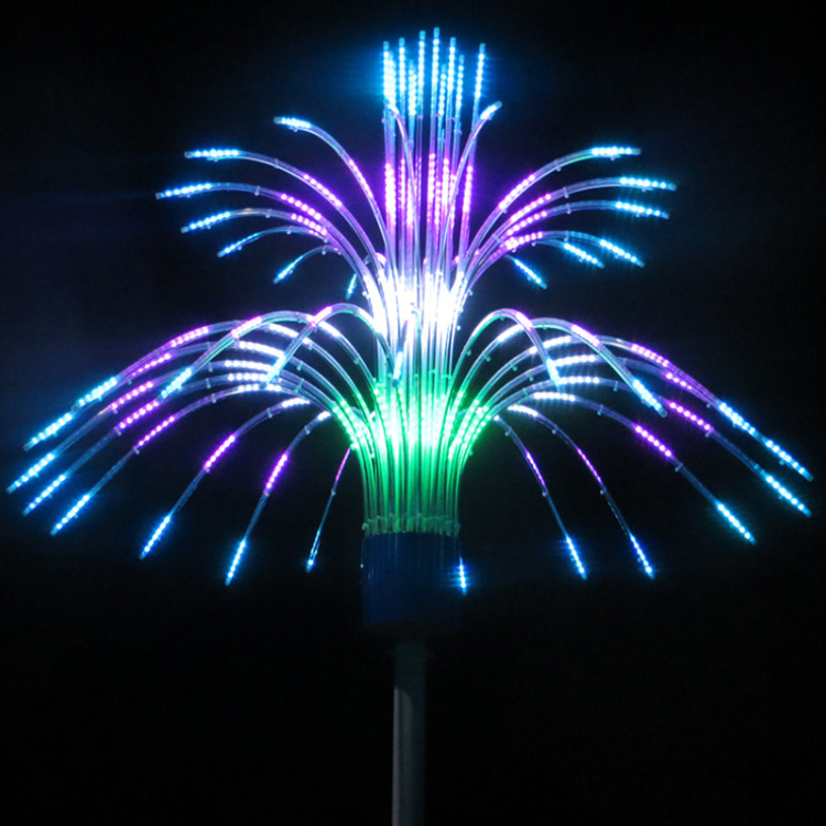 Led Digital Fireworks Lamp Outdoor Dynamic Modeling Lights Meteor Shower Garden Decoration Plaza Landscape Lighting