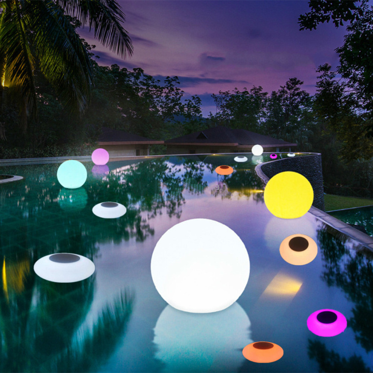 Solar Pool Light Garden Landscape Lighting Inflatable Water Dazzling Floating Lantern Flying Saucer Solar Lawn Lamp