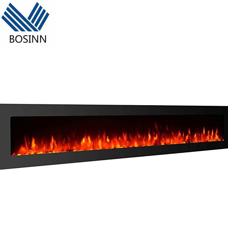 Modern Fireplaces Eco-friendly Apartment Wall Heater Wifi Control Concise Style Landscape Logs Electric Fireplace