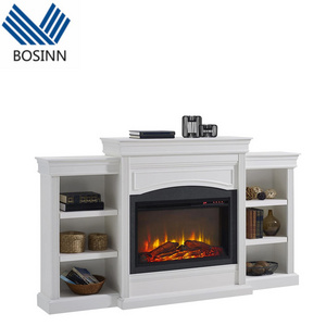 LED Cabinet Electric Fireplace Embedded Decoration Living Room Bedroom 3D Flame Smart Lighting Landscape Fireplace