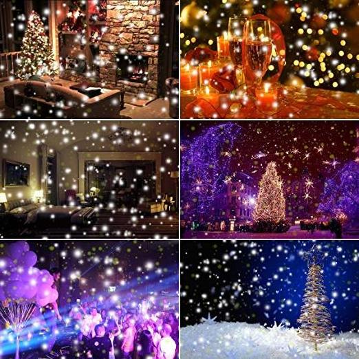 Park Snowfall Light Landscape Christmas Snow Falling Projection Lamp Decoration Patio Party Holiday Night Lamp