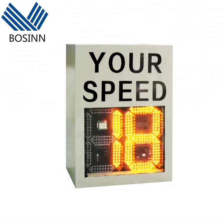 Doppler Radar Speed Limit Sign Feedback SIM Card Memory Solar Display Screen Reflective Road Safety Warning Sign Radar