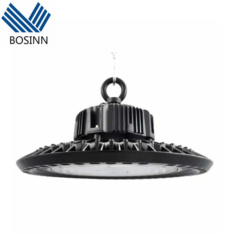 UFO LED High Bay Light 1-10V Dimmable Approved Cable with Plug LED Lighting Fixture for Warehouse Garage Hanging Lamp