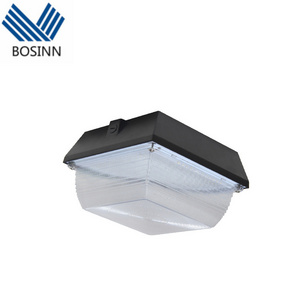 High Lumens IP65 Canopy Light PC Cover Guard Against Damp for Petrol Station Canopy Lamp ETL DLC Premium Certified