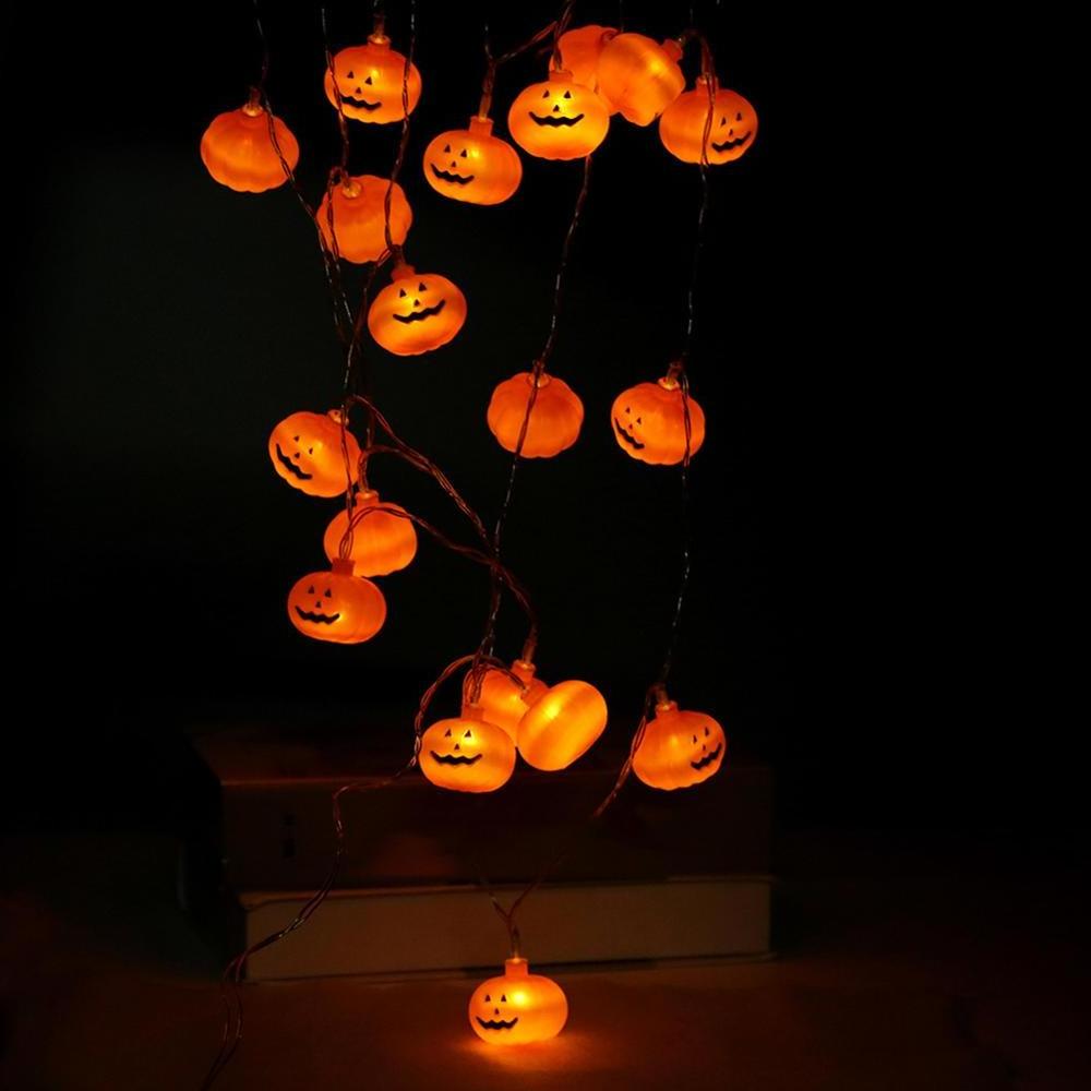 Halloween String Lights 3D Pumpkin Lantern Landscape Twinkle Light Decorative Fairy Lamp Party Holiday Lighting