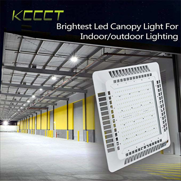 LED Canopy Lights Die Cast Aluminum Direct Mount Parking Garage Gas Station Ceiling Lamps Waterproof 200W Canopy Lamp