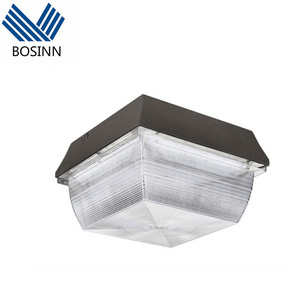 LED Canopy Light 16.5" x 16.5" 5000K Daylight Garage Canopy Lamp 140Lm/W Dimmable for Gas Station Workshop Carport