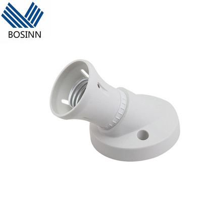 Slanting Lamp Holder Socket Light e26 e27 Angle Light Fitting Bayonet Batten White Ceiling Lamp Holder B22 Converter