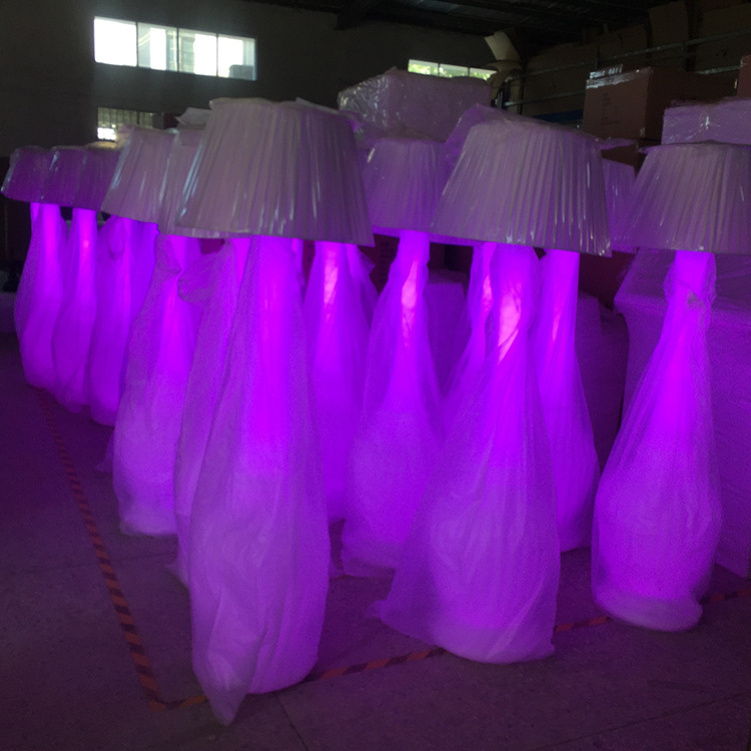 Flower Floor Lights Wedding Atmosphere Lighting Music Rhythms Decoration Lighting Luminous Pole Umbrella Floor Lamp