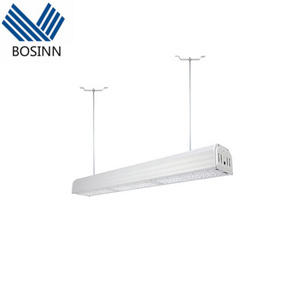 Linkable LED Linear High Bay Light Garage 2FT Utility Light Fixture 5000K Daylight Workbench Power Cord Hanging Lamp