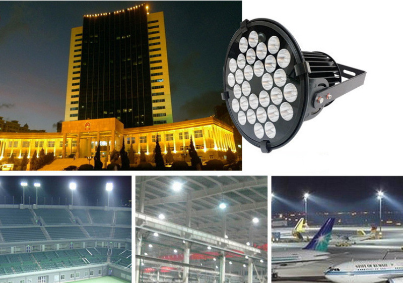 LED High Mast Lights Fin Steel Mill Workshop Explosion-Proof Hanging Lamp Port Wharf Angle Range High Bay Light