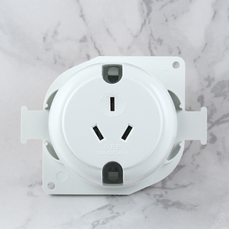 Australian Standard Circular Outlet Lamp Plug Mounted Ceiling Sockets Extension Power Cable Wifi Smart Socket