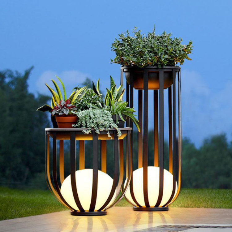 solar garden lawn light for villa park decoration outdoor trellard lamp terrace garden tea table led landscape light