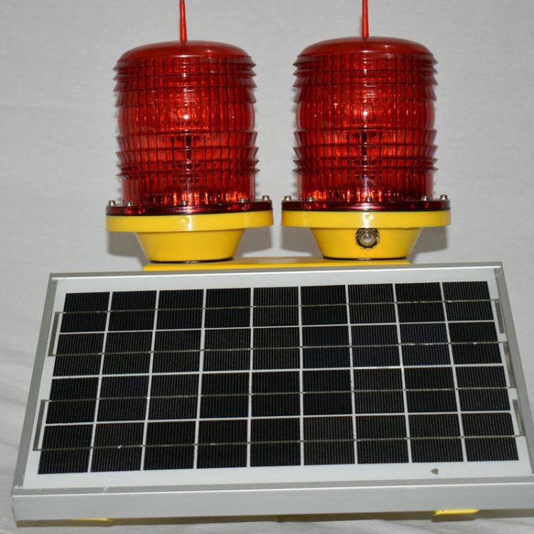 Solar Aviation Obstacle Lights Low-intensity Warning Lamp Not Exceed 45 Meters Height Steady Burning Flash Lighting