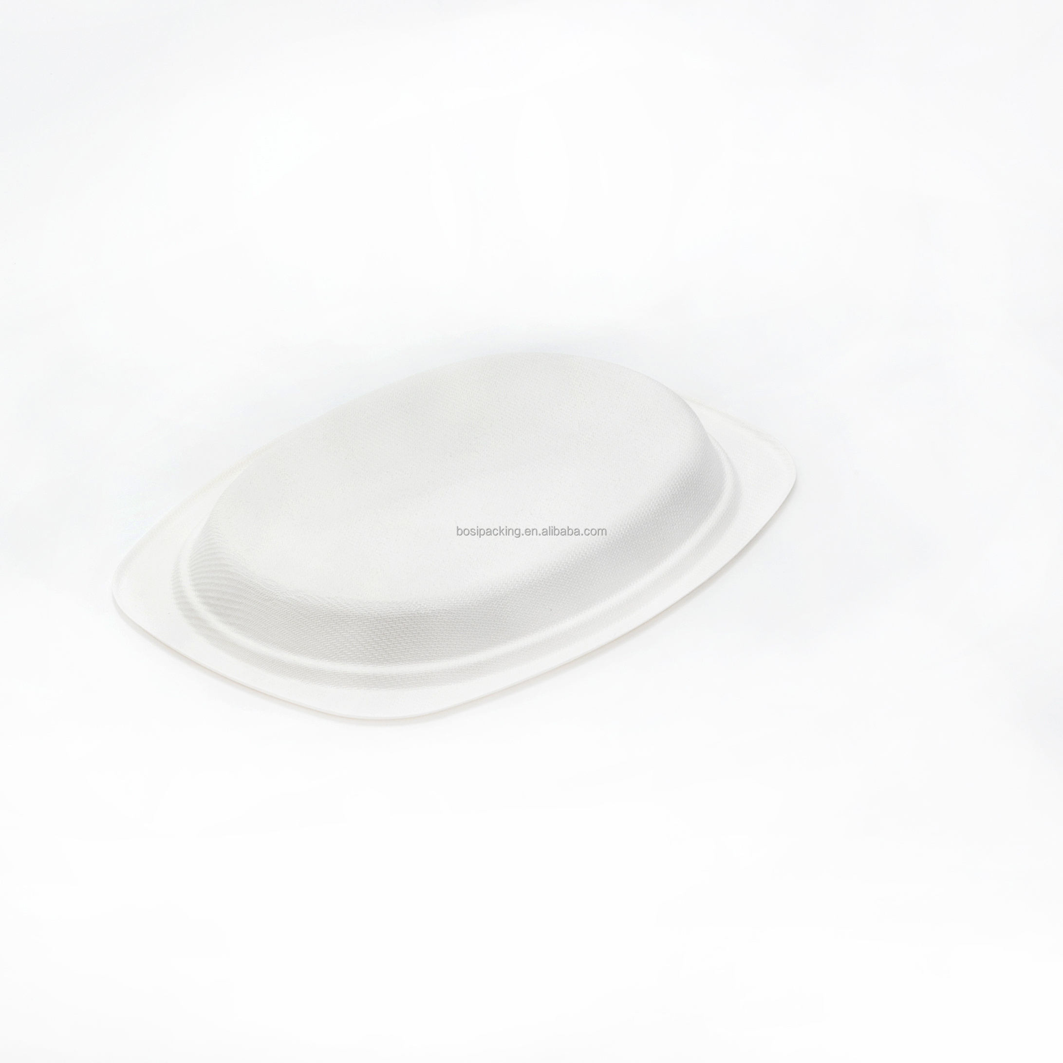 Custom Biodegradable Eco Friendly Restaurant Plate Sugarcane Bagasse Paper Dish