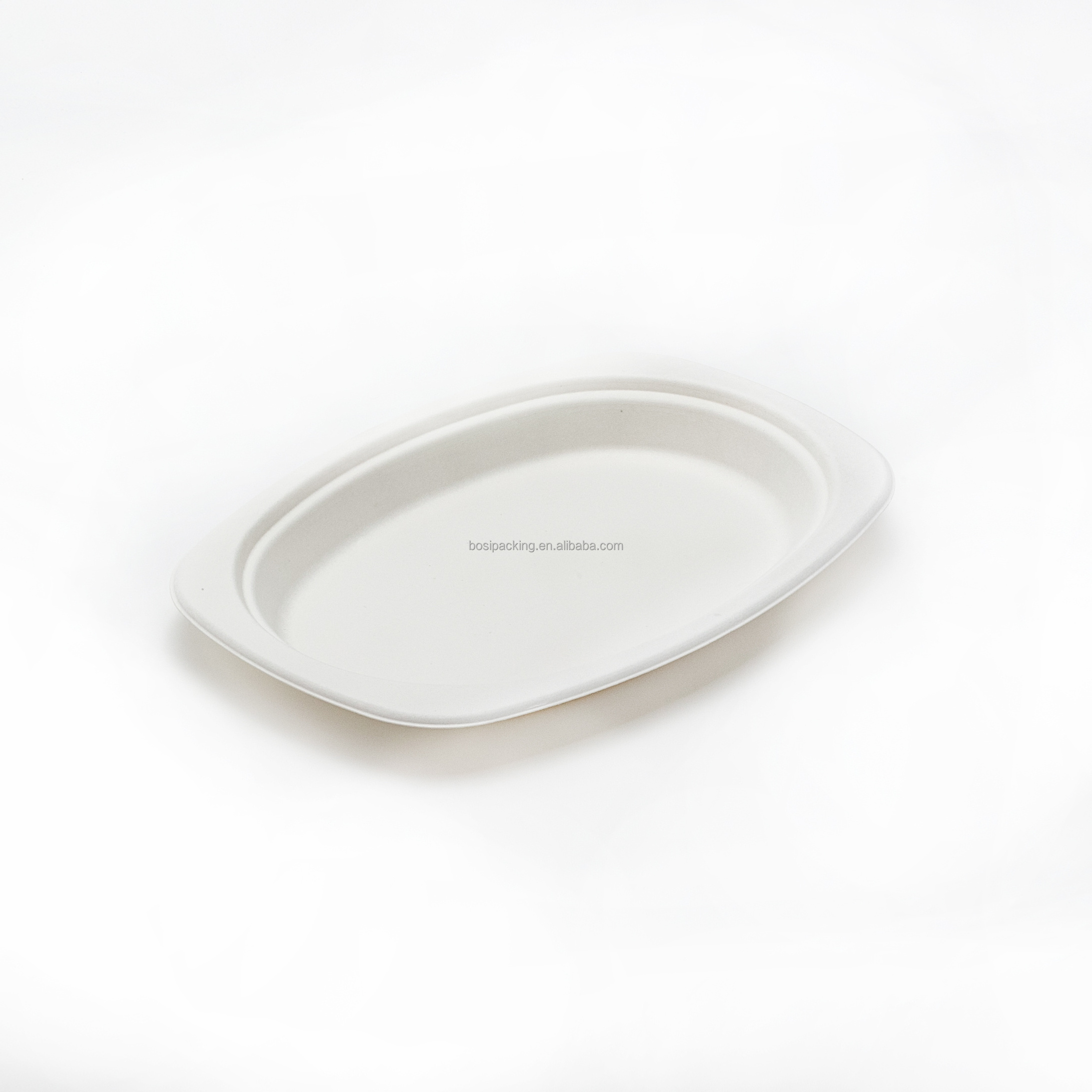 Custom Biodegradable Eco Friendly Restaurant Plate Sugarcane Bagasse Paper Dish