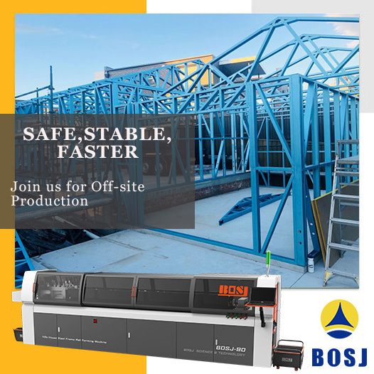 BOSJ C89 Rapidly Produce Lightweight Steel Framing Intelligent Software Light Gauge Roll forming Framecad Lgs Lgsf Machine