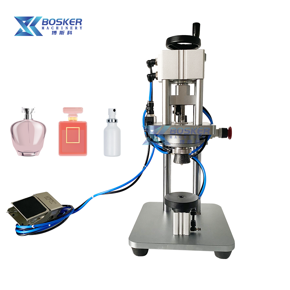 Bsk-qz01 Semi Automatic Perfume Crimping Equipment Perfume Sealing Capping Machine Bottle Cap Pressing Machine