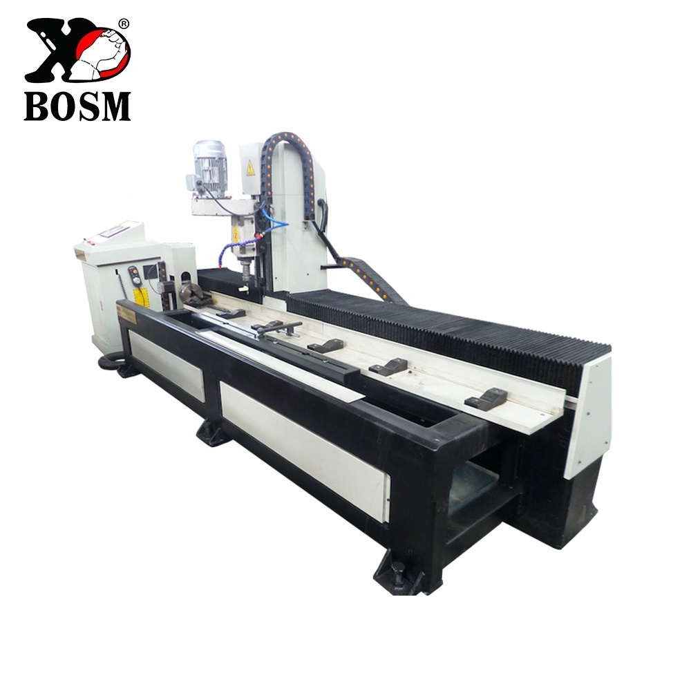 More effective Gantry  CNC Pipe Drilling Machine for carbon steel / stainless steel / copper / aluminum PVC.