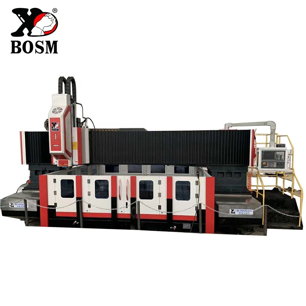 BOSM DS2020 Heavy Duty CNC Drilling Machines driller gantry milling boring tapping machine tool for plate tube sheet and flange