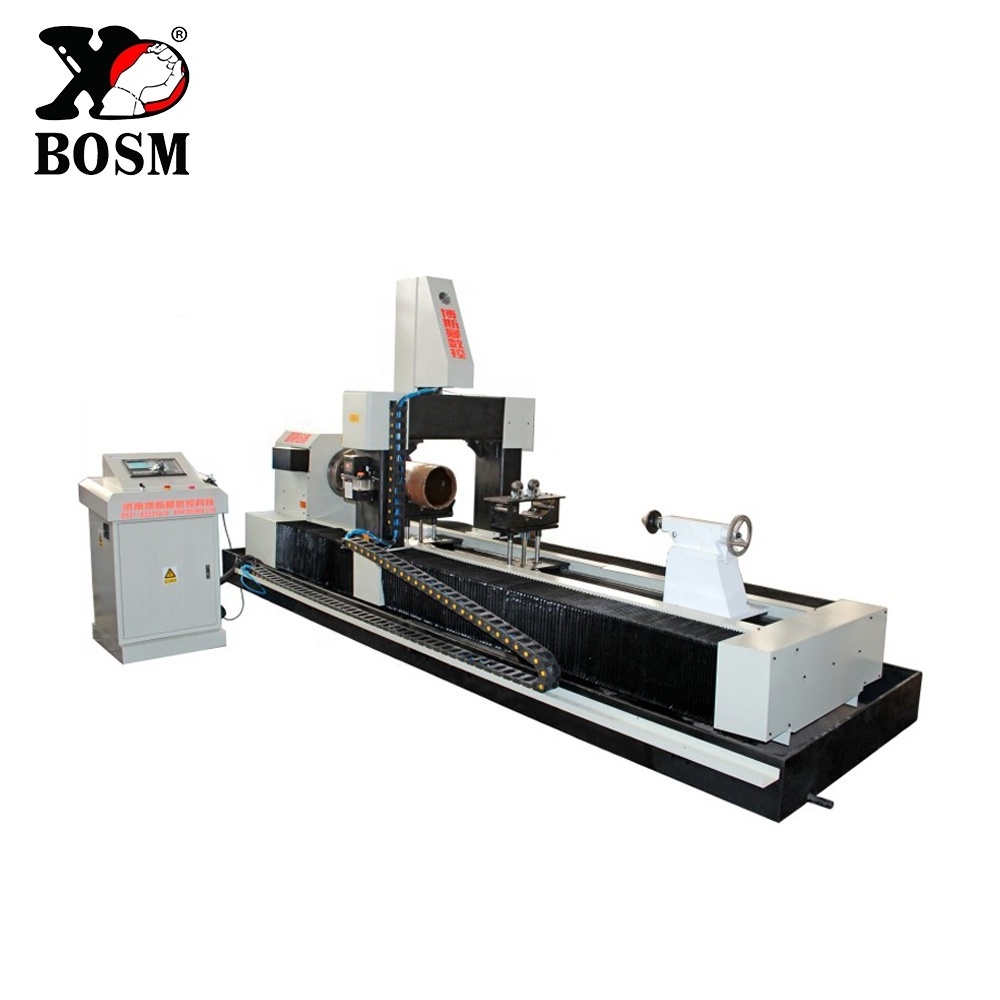 More effective Gantry  CNC Pipe Drilling Machine for carbon steel / stainless steel / copper / aluminum PVC.