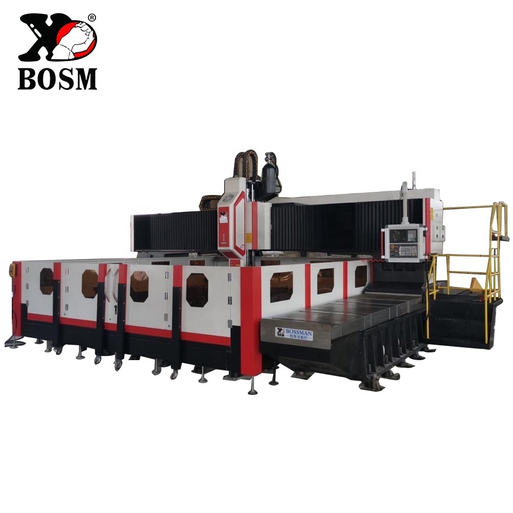 BOSM DS2020 Heavy Duty CNC Drilling Machines driller gantry milling boring tapping machine tool for plate tube sheet and flange